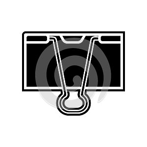Binder clip icon. Element of Education for mobile concept and web apps icon. Glyph, flat icon for website design and development,
