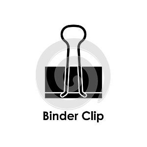 binder clip icon. One of the business collection icons for websites, web design, mobile app