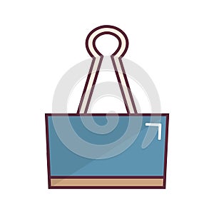 binder clip. Vector illustration decorative design