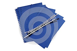 Binder components - blue