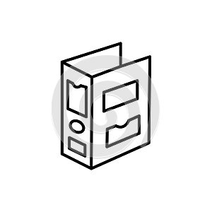 binder vector icon. File Folder Icon. Vector illustration of office binders.