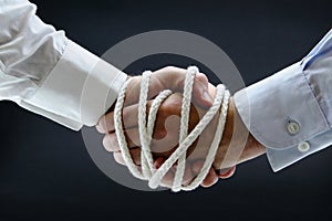 Binding business handshake