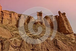 Binggou Danxia landform, Zhangye