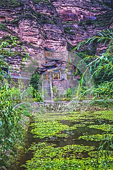 Binglin Si Bright Spirit Buddhist Temple Garden Lanzhou Gansu China