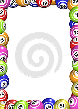 Bingo Balls Frame photo