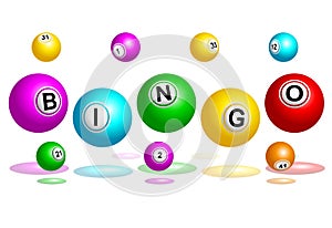 Bingo Balls Text