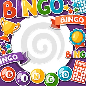 Bingo or lottery game background