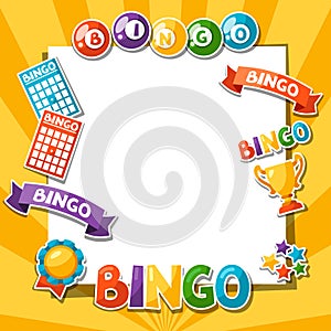 Bingo or lottery game background