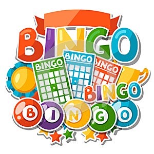 Bingo or lottery game background