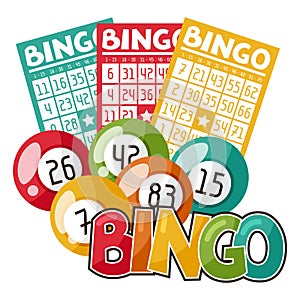 Bingo or lottery game illustration