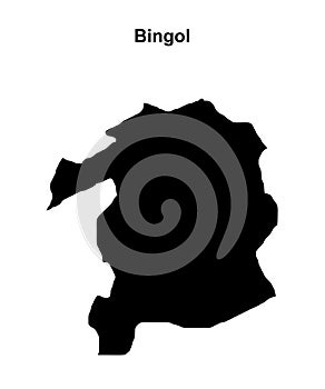 Bingol outline map