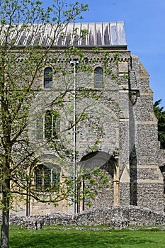 Binham Priory or St Mary`s Priory, Binham, Norfolk, England, UK