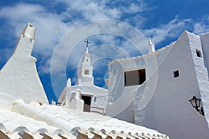 Binibequer Vell in Menorca Binibeca white village Sant Lluis photo