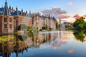 The Binnenhof castle in the Hague city, Netherlands