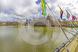 Binnenhof and Hofvijver in The Hague