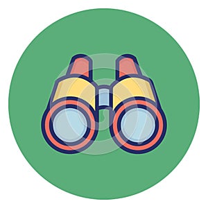 Binocular, explorer Vector Icon which can easily edit