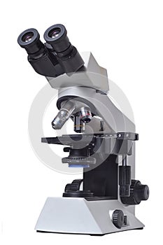 Binocular laboratory microscope