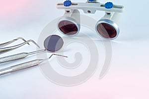 binocular loupes dentistry. Application of optics in the treatment of dental diseases. The concept of new technologies in medicine