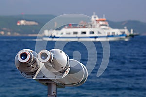 Binocular for seeing the far ships