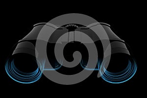 Binoculars (3D xray blue)