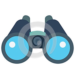 Binoculars Color Vector Icon which can easily modify or edit