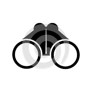 Binoculars flat icon, sign binoculars isolated - vector