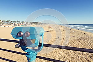 Binoculars at Huntington Beach Pier