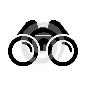 Binoculars icon. Exploration or optical equipment vector illustration