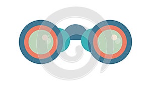 Binoculars Icon, Observation, Exploration, and Discovery Tool vector design Generative AI