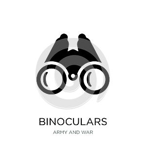 binoculars icon in trendy design style. binoculars icon isolated on white background. binoculars vector icon simple and modern