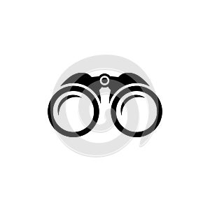 Binoculars icon, zoom vector symbol