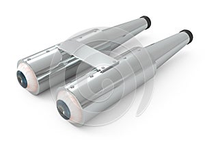 Binoculars isolated on white