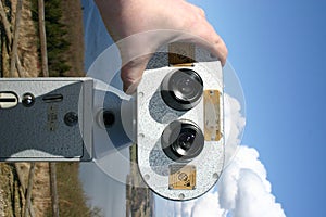 binoculars landscape sightseeing photo