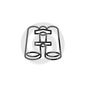Binoculars line icon