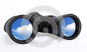 Binoculars Looking at the sky Future vision photo