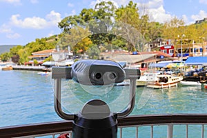 Binoculars onboard ferry