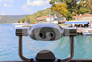 Binoculars onboard ferry.