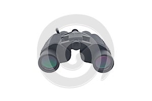 Binoculars for professionals on white background