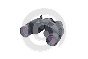 Binoculars for professionals on white background