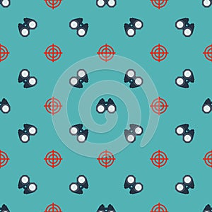 Binoculars, targets seamless pattern1