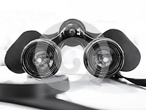 Binoculars Vinatge Travel Lifestyle concept