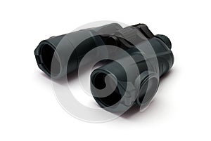 Binoculars in white background