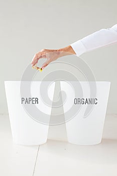 Bins for recycle sorting