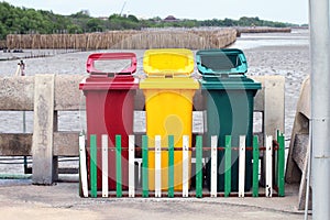 Trash can, Bins, Trash beach, Barrel plastic bin Sort waste, Recycle