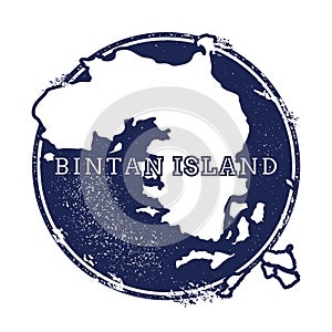 Bintan Island vector map.