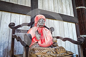 Binzuru statue in Daibutsu-den Todai-ji temple, Nara, Japan
