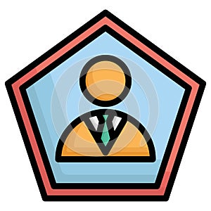 Bio, businessman Vector Icon which can easily modify