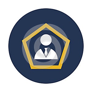 Bio, businessman Vector Icon which can easily modify