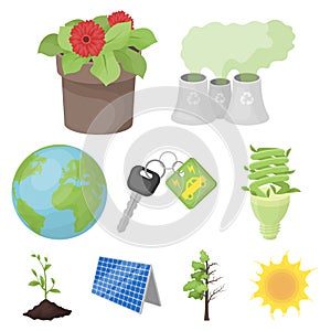 Bio and Ecology icon in set collection