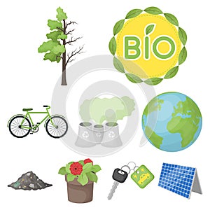 Bio and Ecology icon in set collection